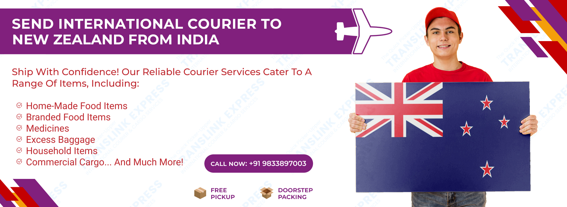 Courier to New Zealand From India